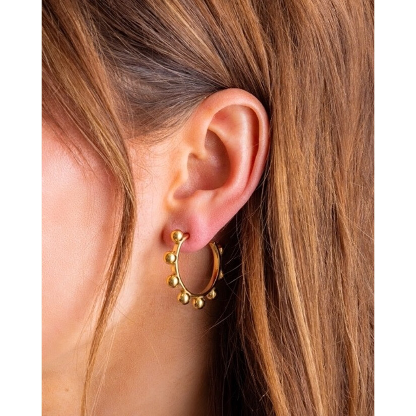 taylor elliott designs dottie gold hoop earring