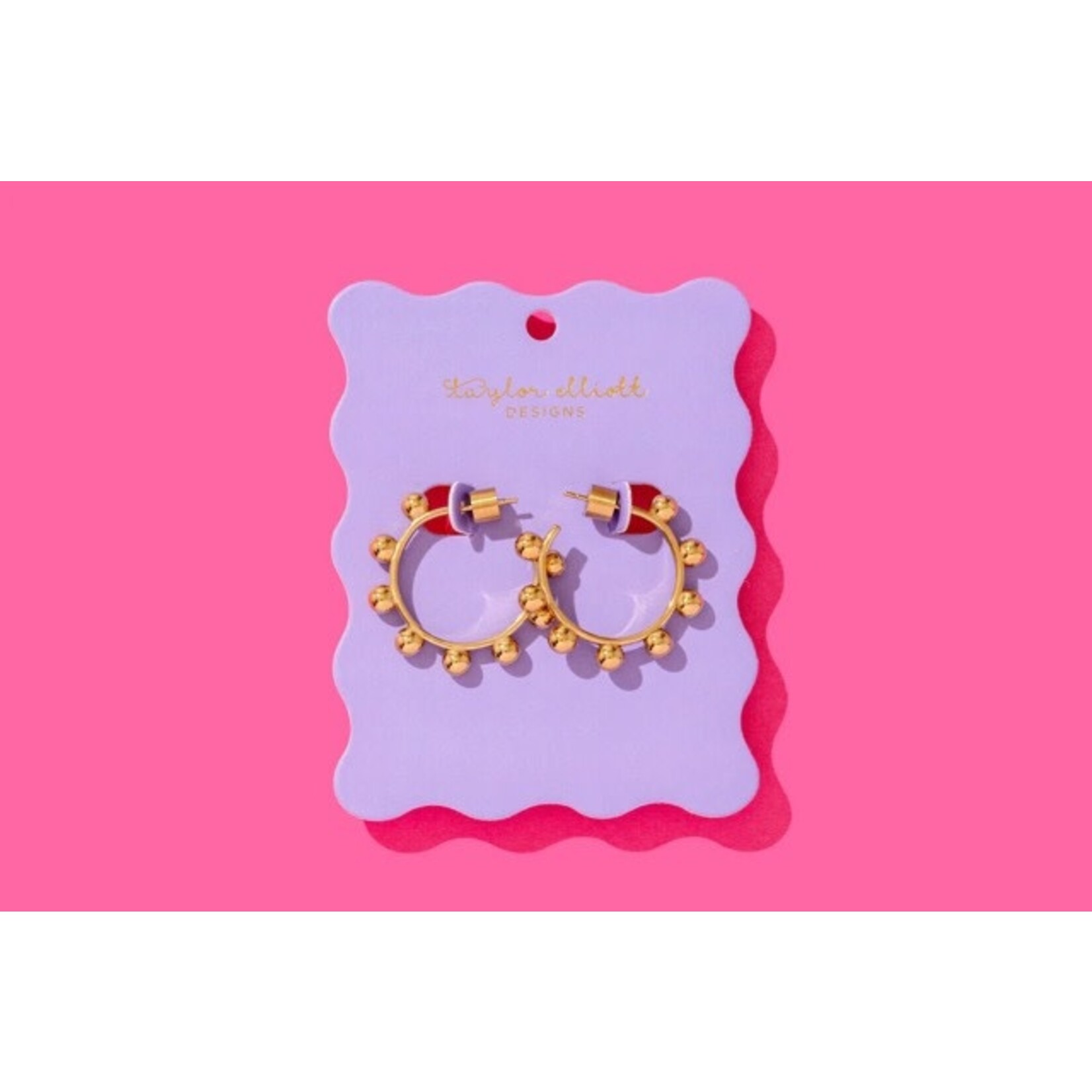 taylor elliott designs dottie gold hoop earring