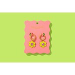 taylor elliott designs lucy green flower earring
