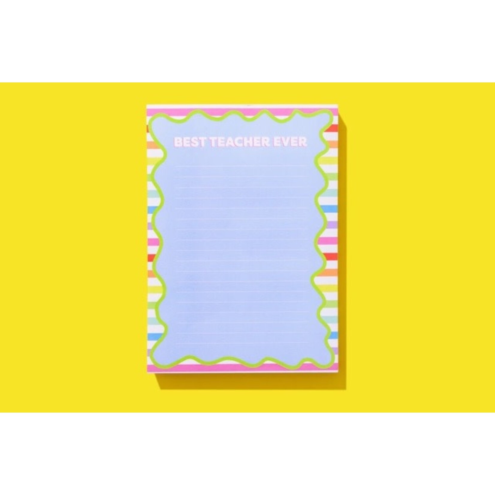 taylor elliott designs best teacher ever wavy notepad