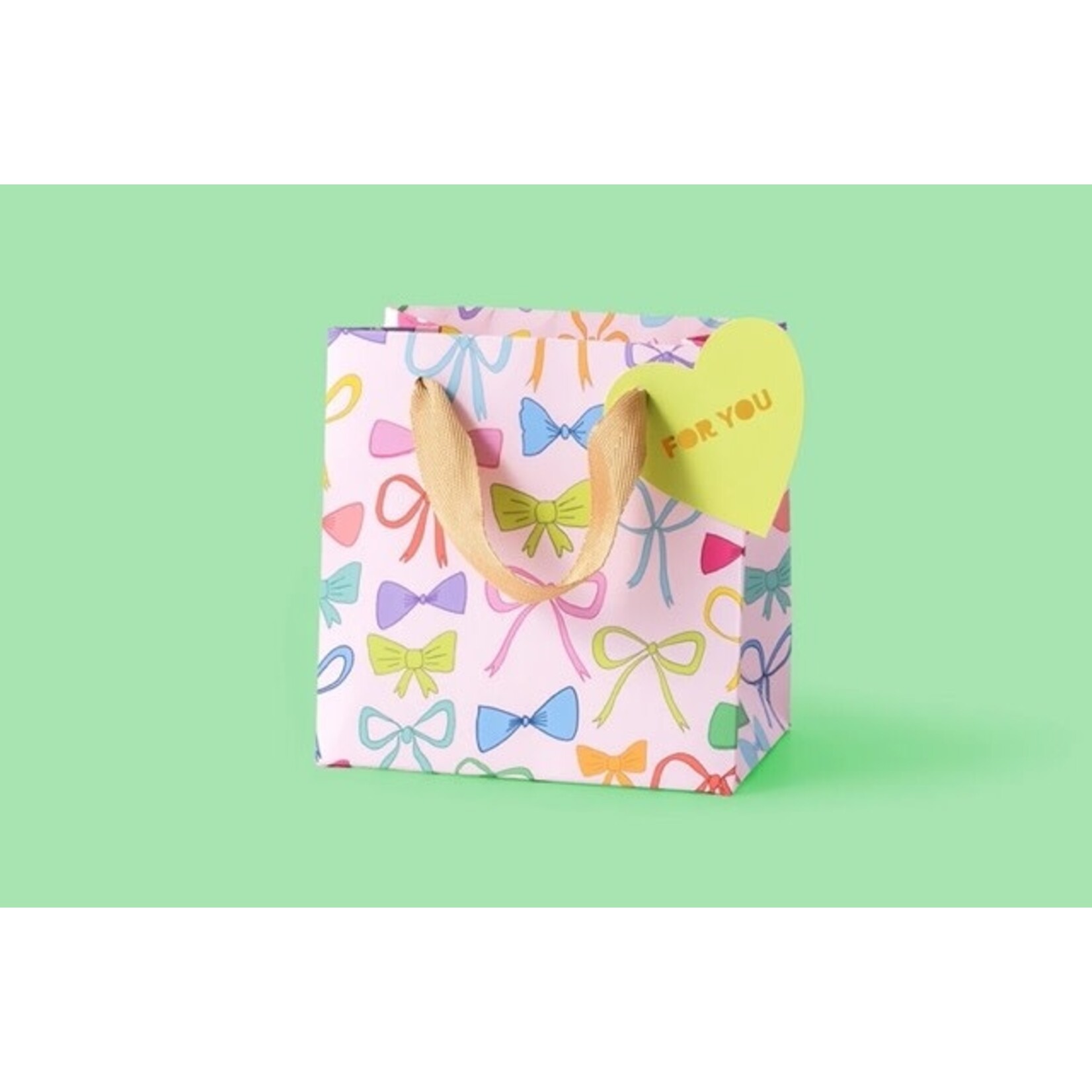taylor elliott designs colorful bows 4x4 gift bag