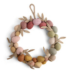 m. lynne designs big felt egg wreath