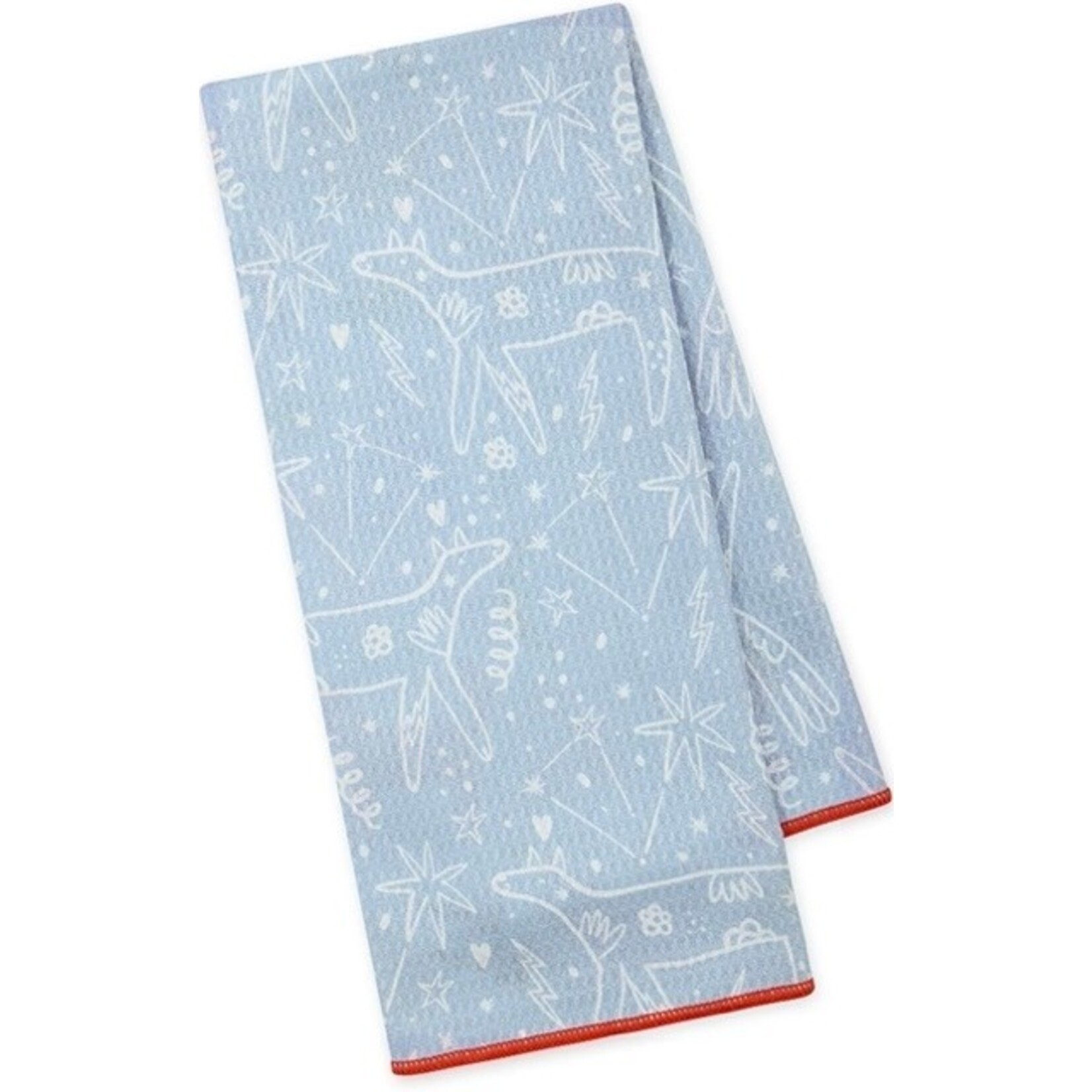 m. lynne designs doggy disco microfiber dish towel
