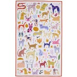 m. lynne designs doggy disco microfiber dish towel