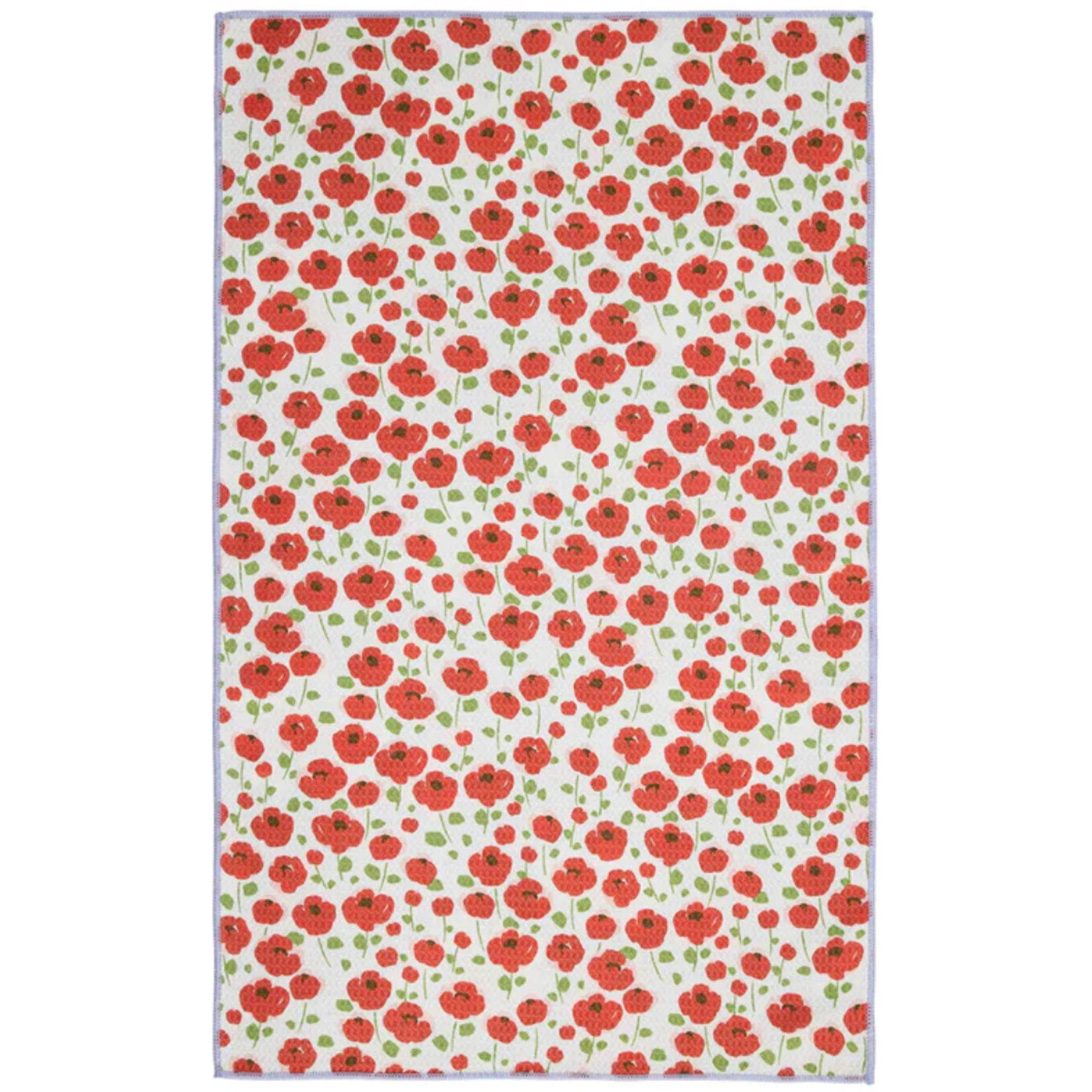 m. lynne designs poppy's day microfiber dish towel