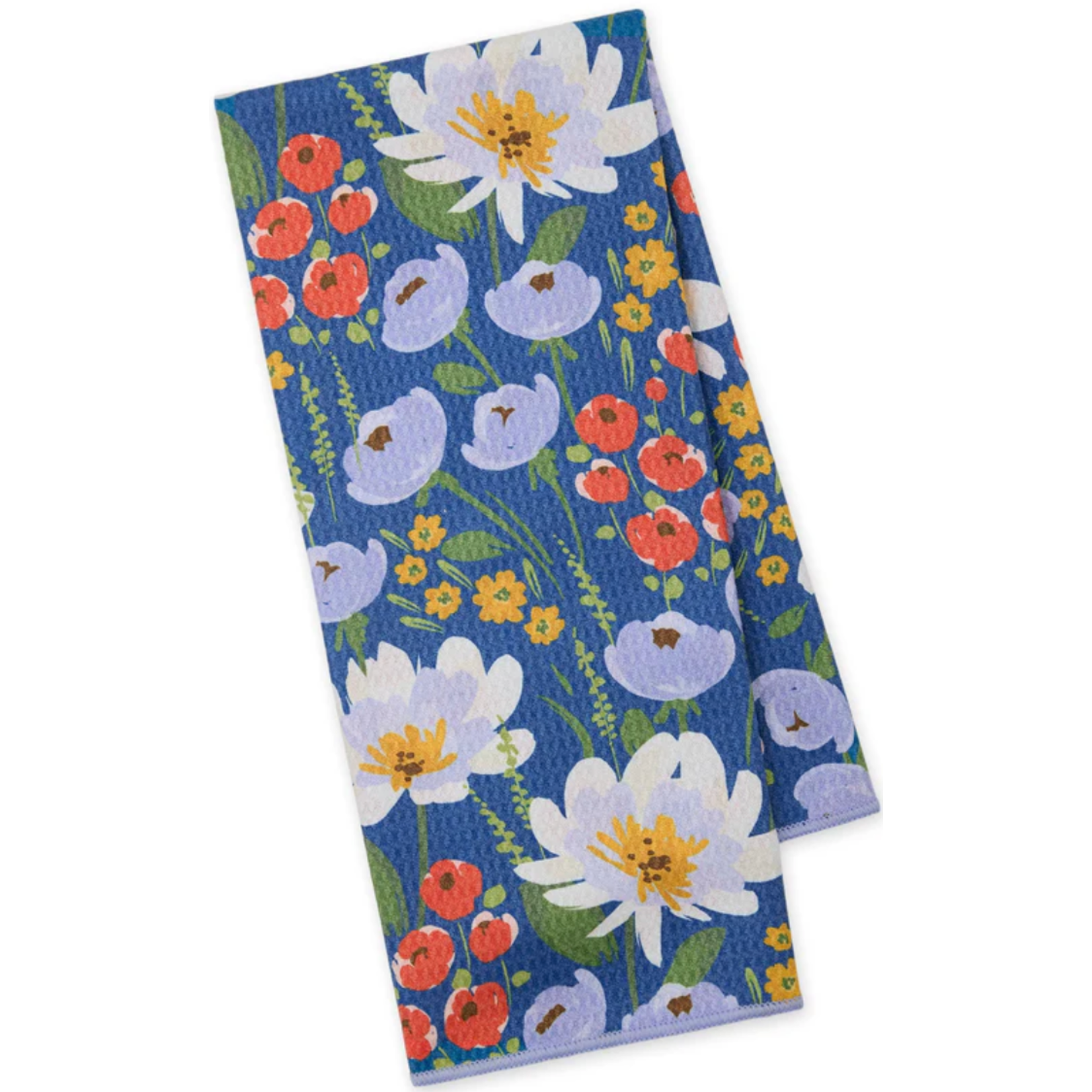 m. lynne designs poppy's day microfiber dish towel