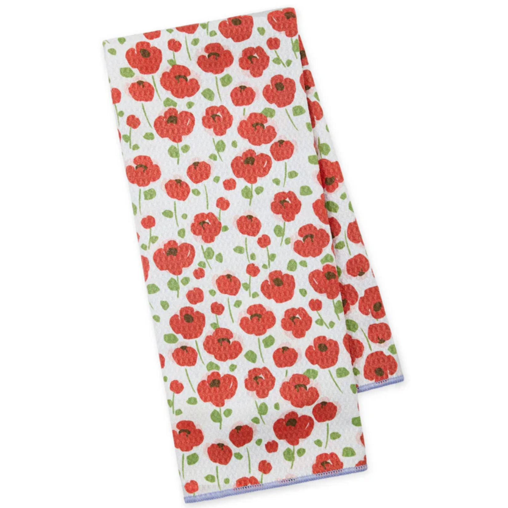 m. lynne designs poppy's day microfiber dish towel