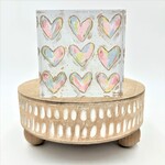 m. lynne designs multi heart acrylic block