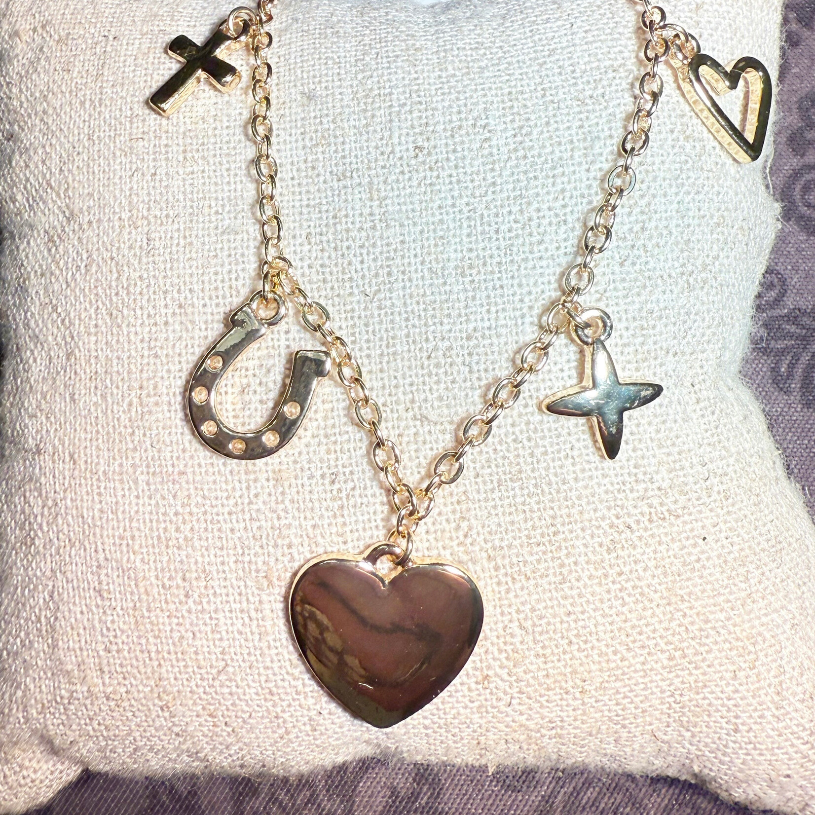 m. lynne designs gold charm bracelet