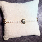 m. lynne designs pearl and gold heart bracelet