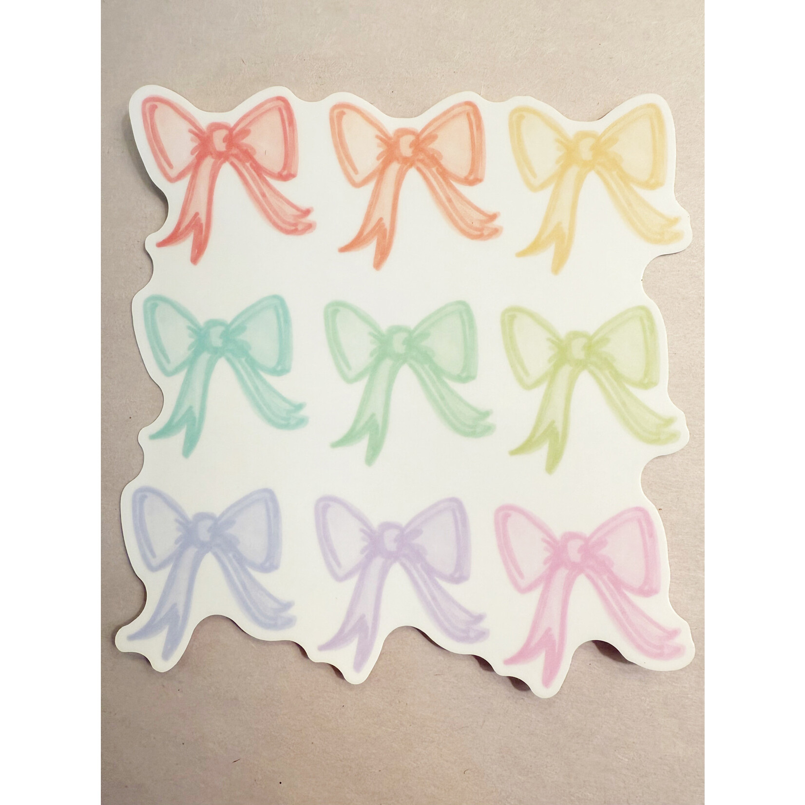 m. lynne designs colorful bows sticker