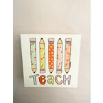 m. lynne designs teach pencils art block