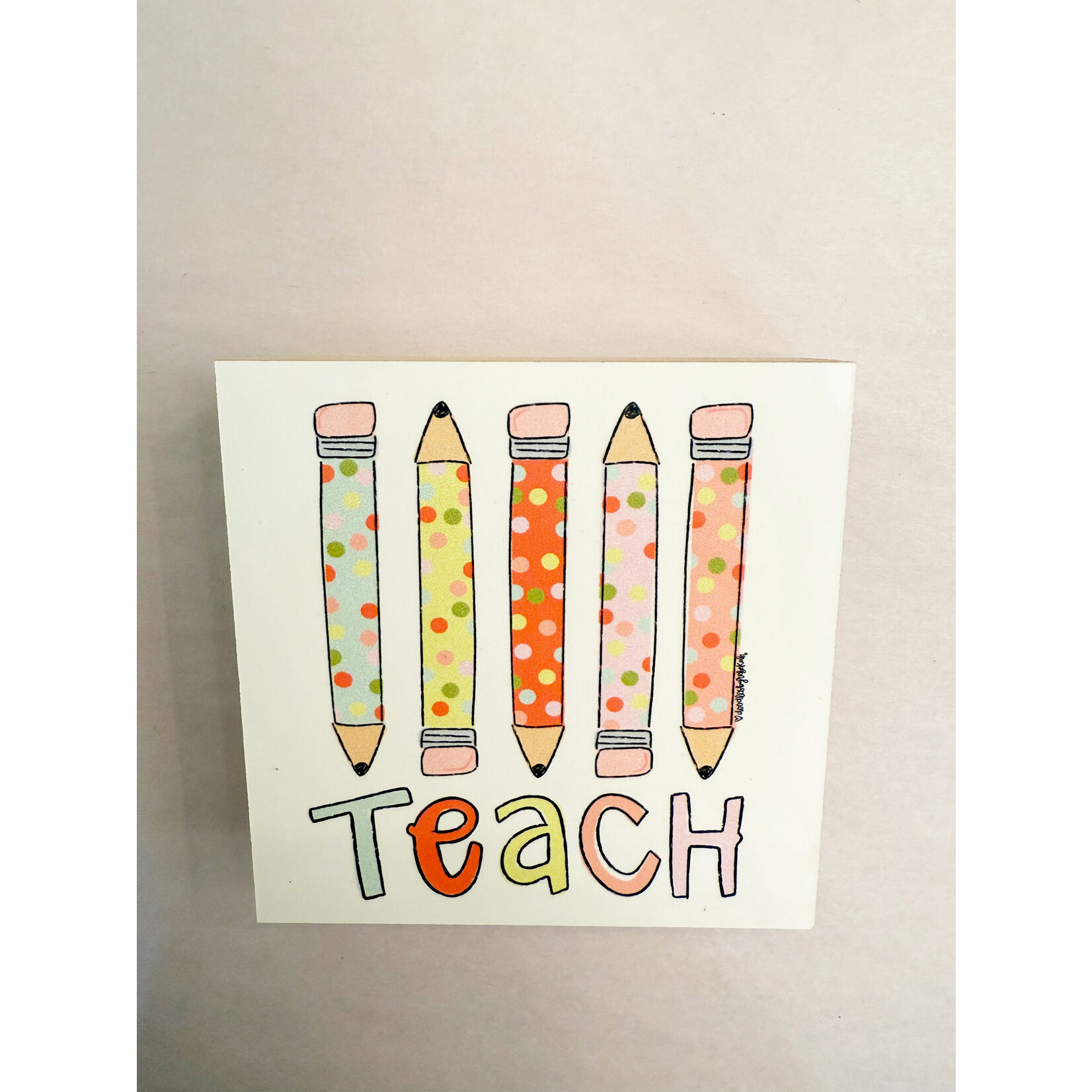 m. lynne designs teach pencils art block