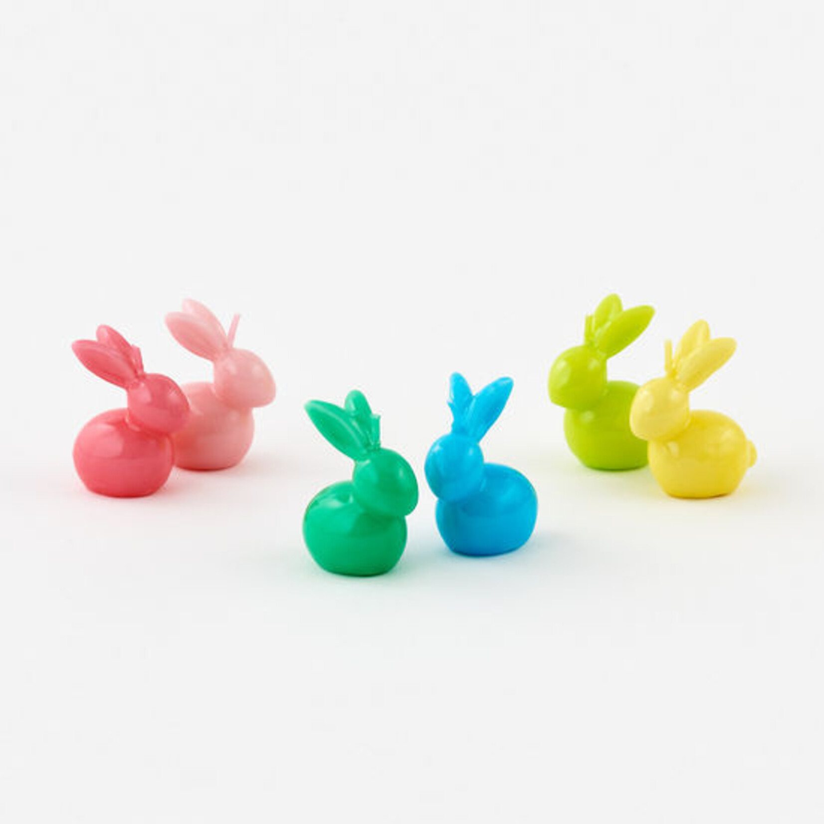 m. lynne designs sitting bunny colorful candle