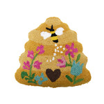 m. lynne designs shaped bee skep pillow