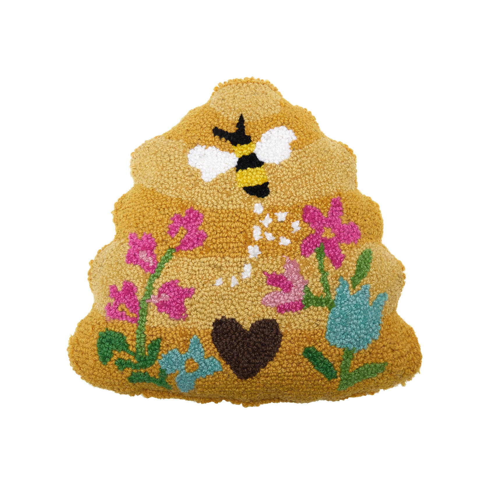 m. lynne designs shaped bee skep pillow
