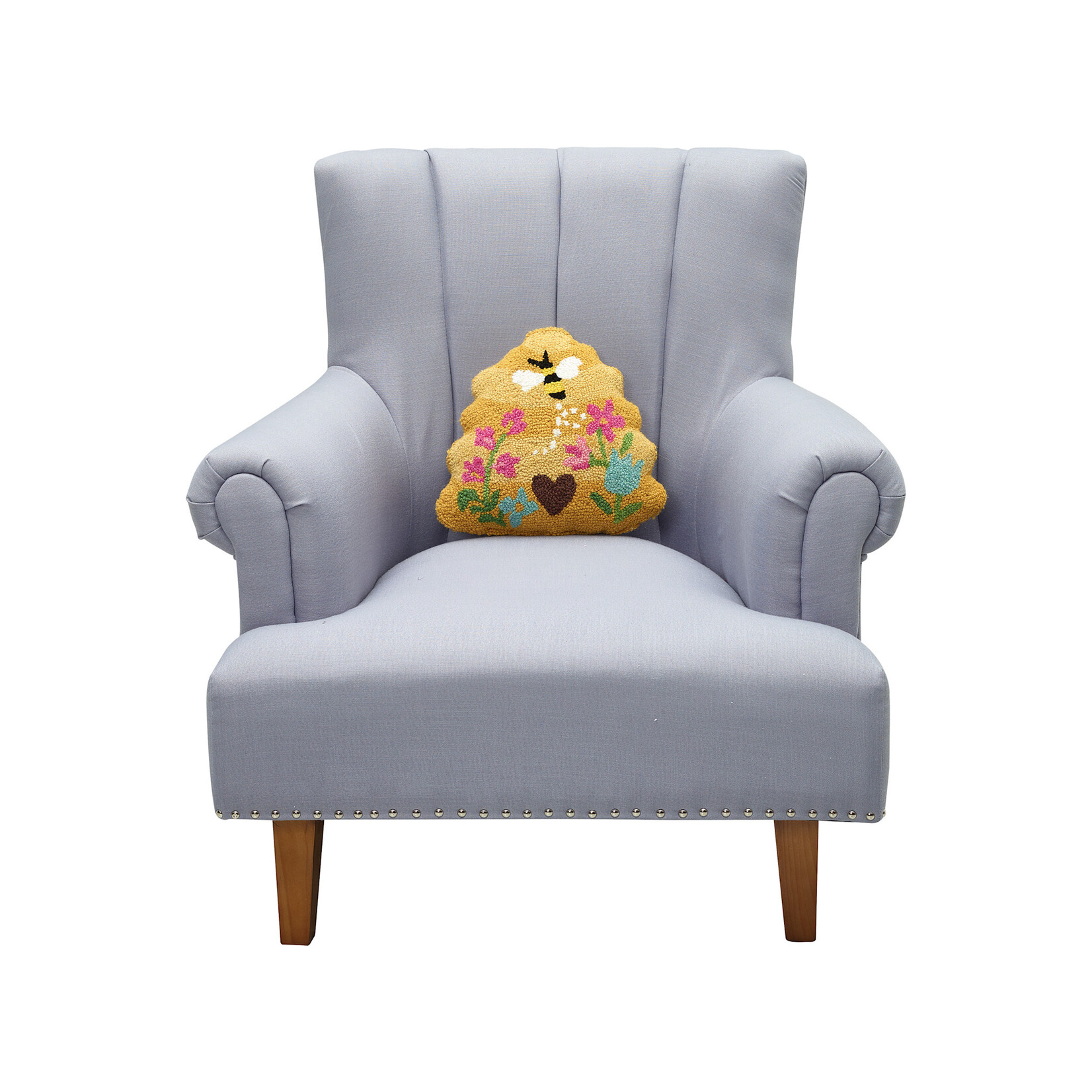 m. lynne designs shaped bee skep pillow