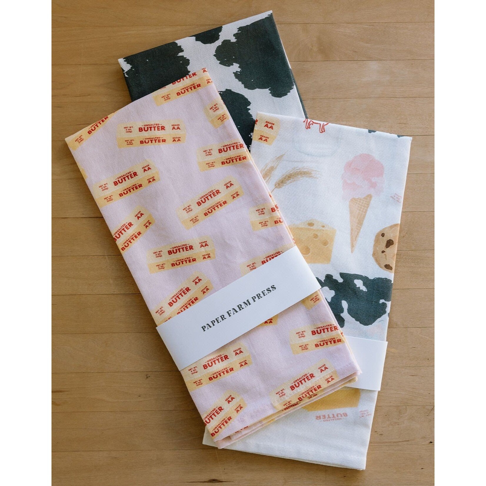m. lynne designs butter tea towel
