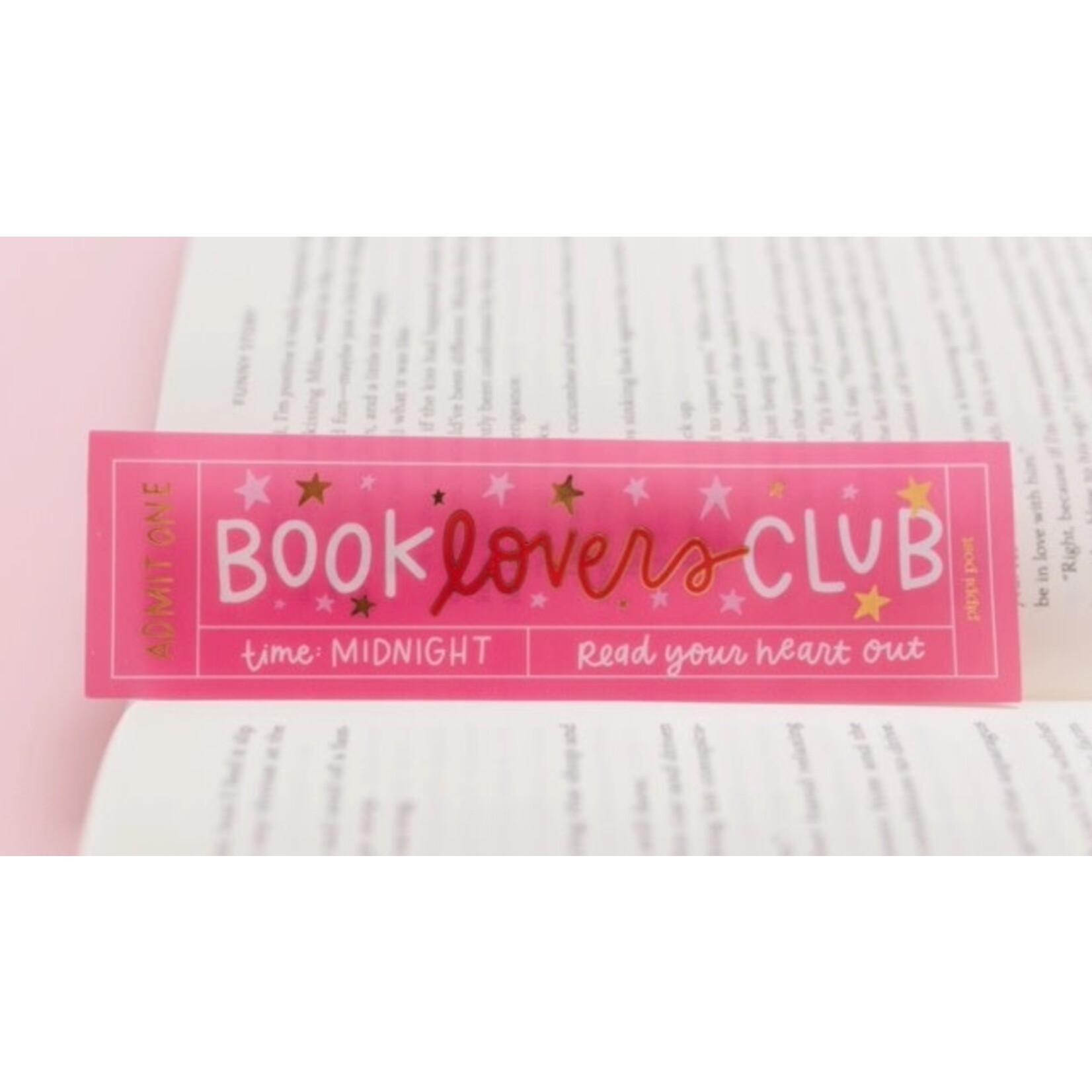 m. lynne designs book lovers club transparent bookmark