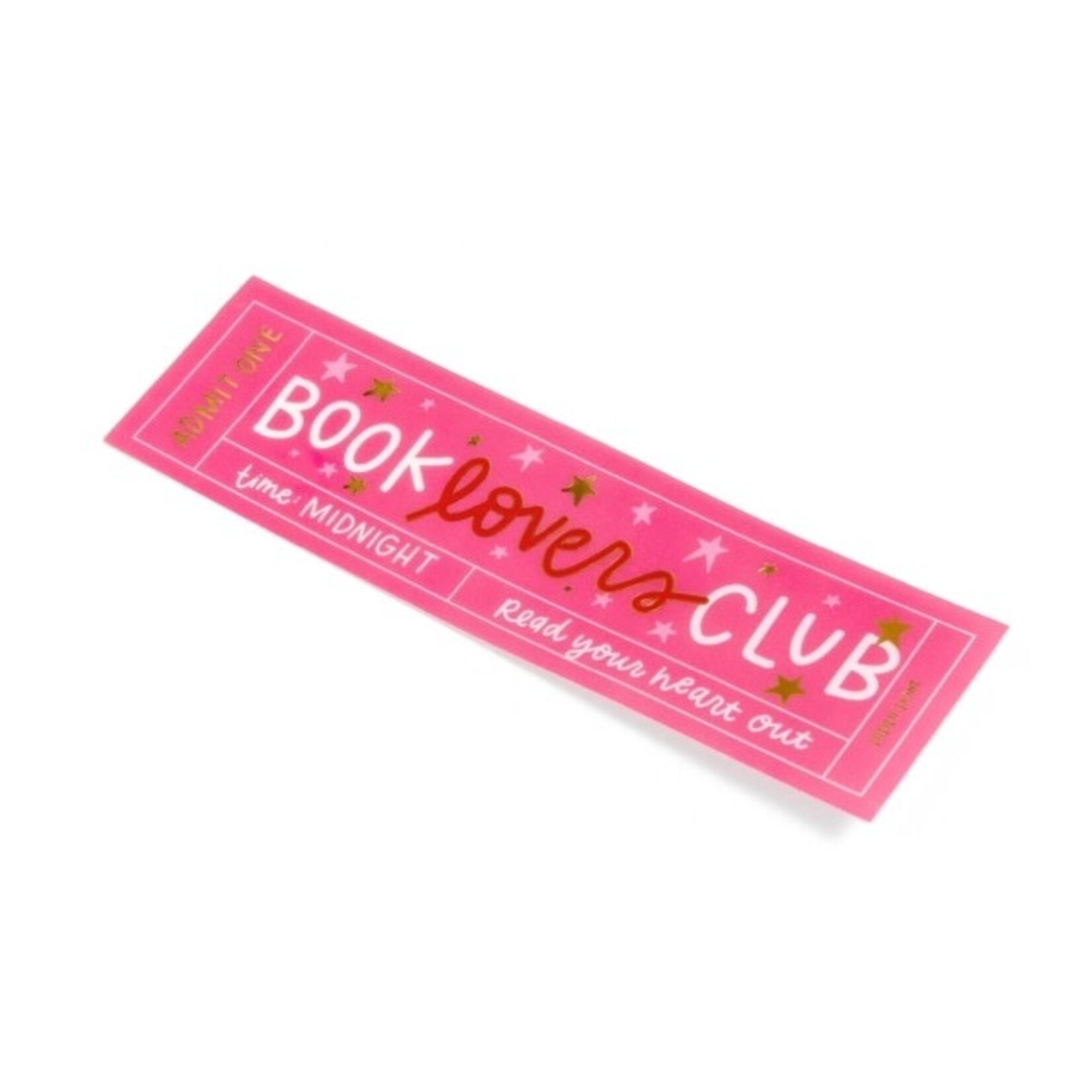 m. lynne designs book lovers club transparent bookmark