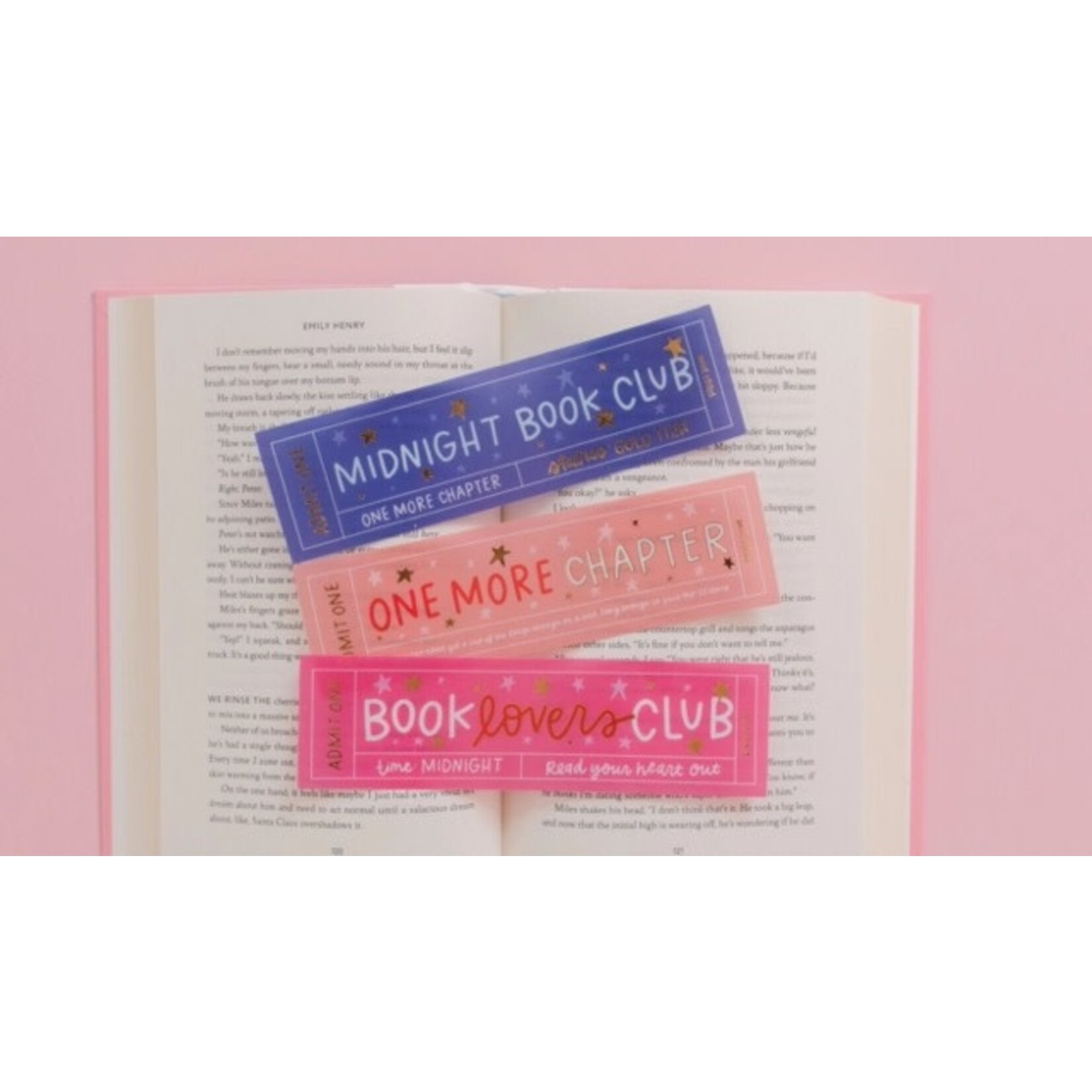 m. lynne designs one more chapter transparent bookmark