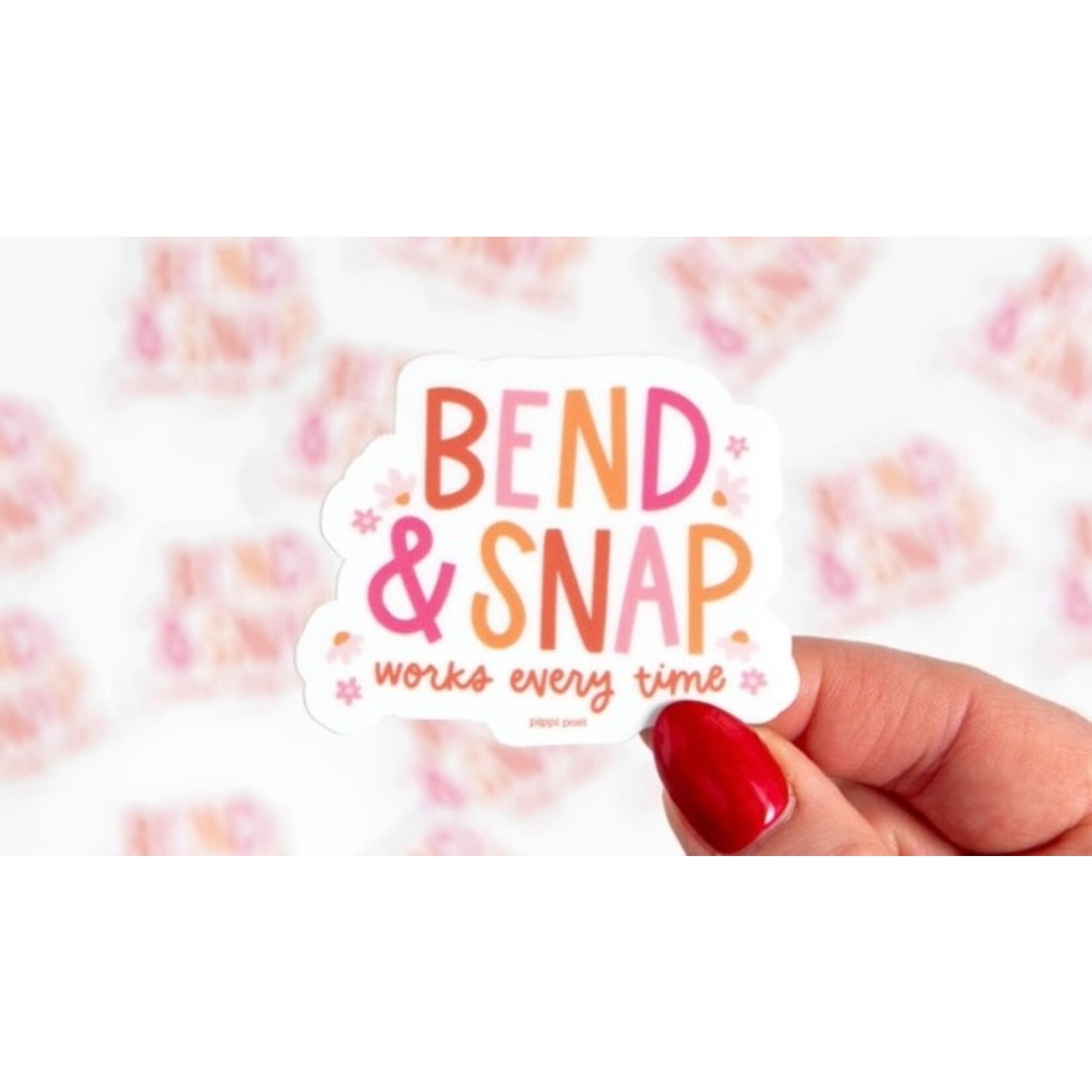 m. lynne designs bend & snap sticker