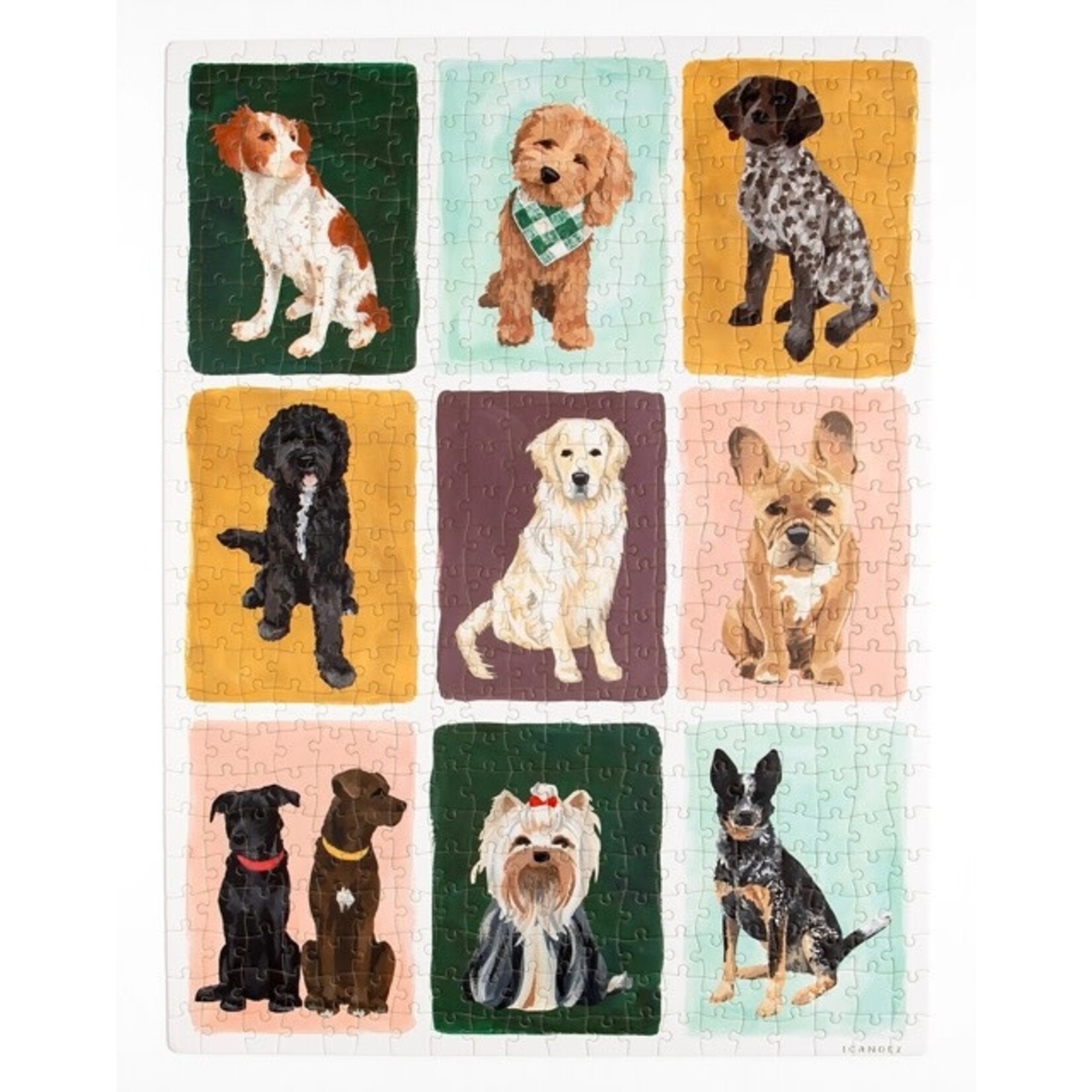 m. lynne designs furry friends dogs puzzle