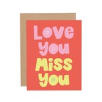 callie danielle love you miss you card