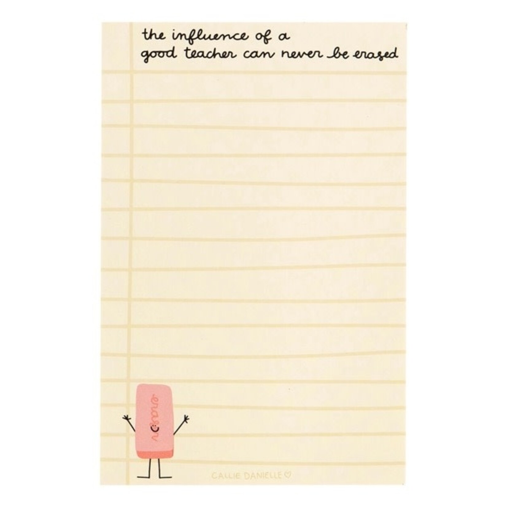 callie danielle influence of a good teacher notepad
