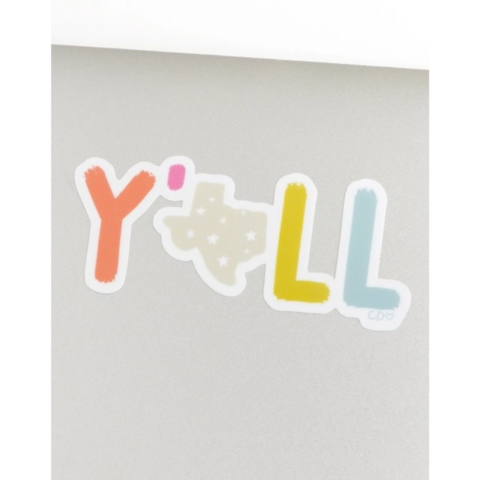 callie danielle texas y'all sticker