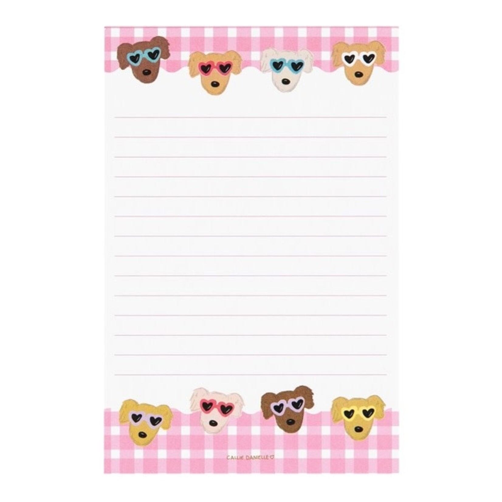 callie danielle golden sunnies notepad