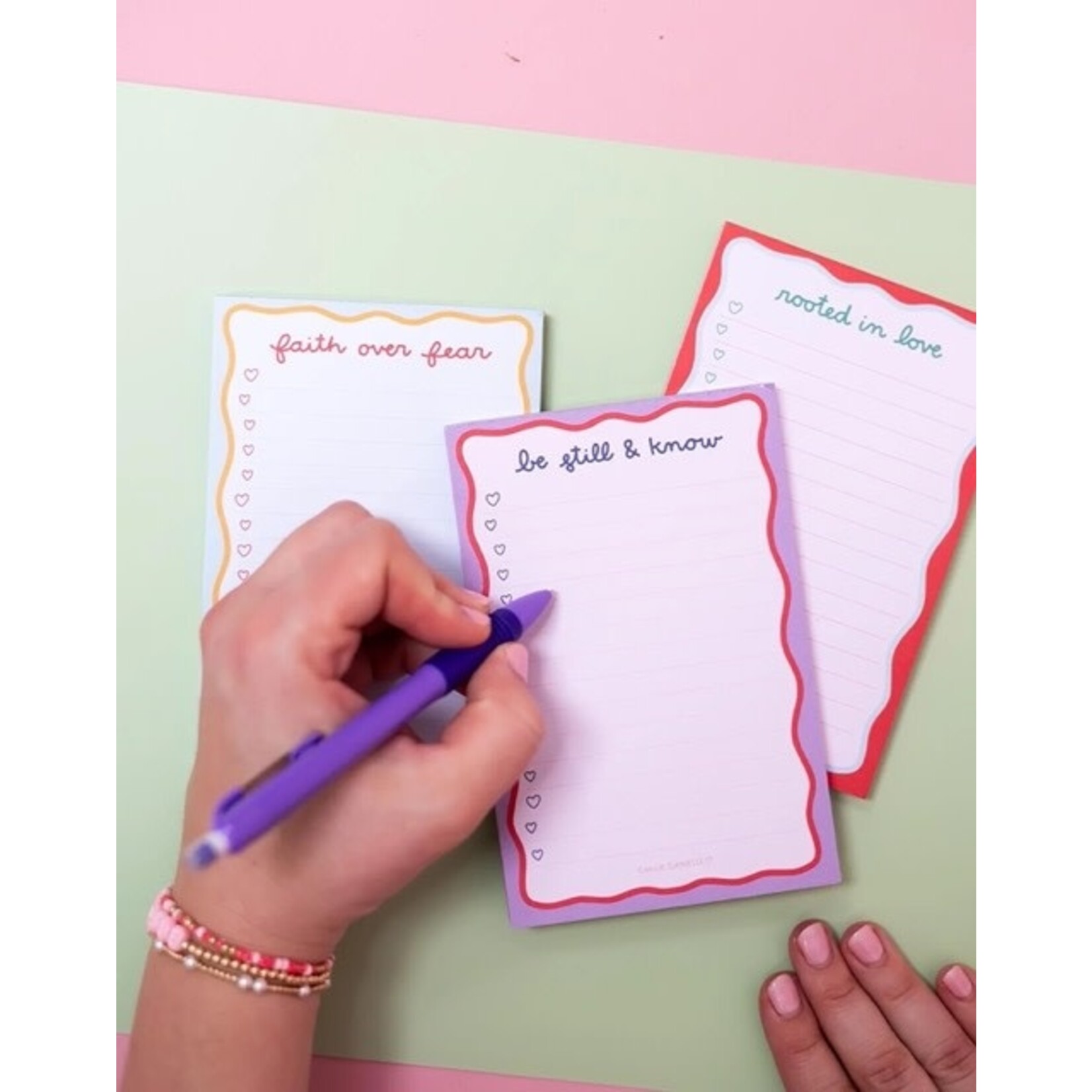 callie danielle be still and know notepad