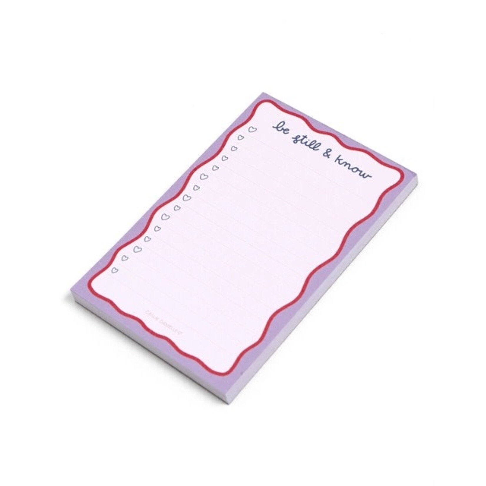 callie danielle be still and know notepad