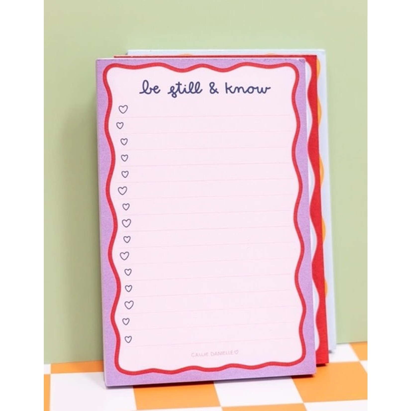 callie danielle be still and know notepad