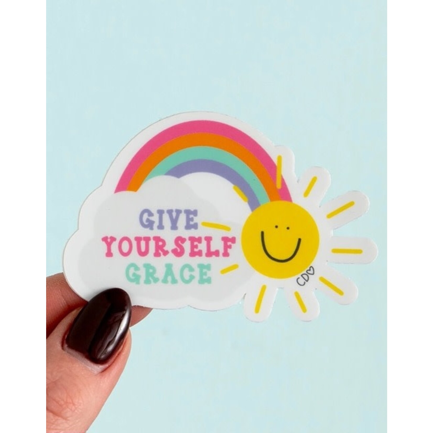 callie danielle give yourself grace sticker