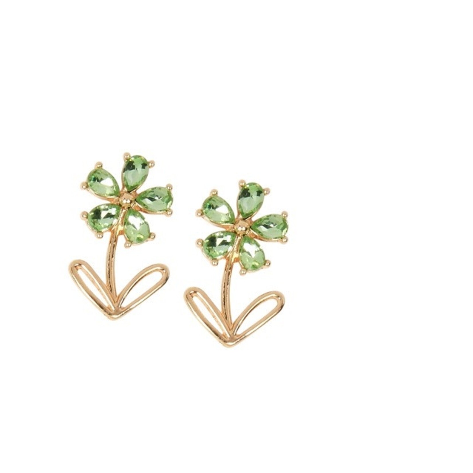 m. lynne designs glass flower stud earring