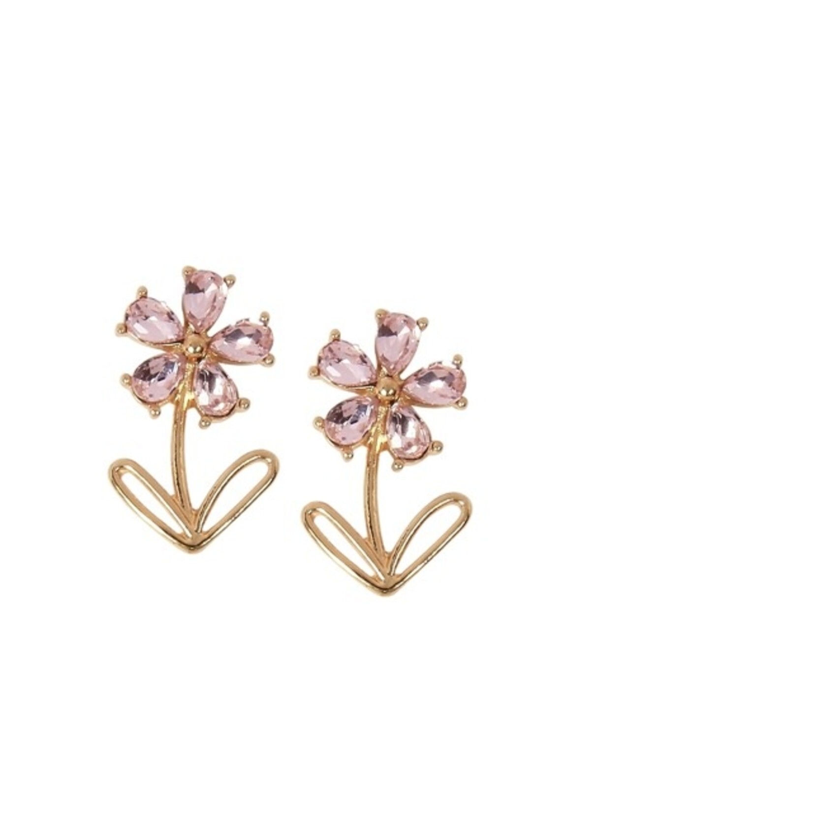 m. lynne designs glass flower stud earring