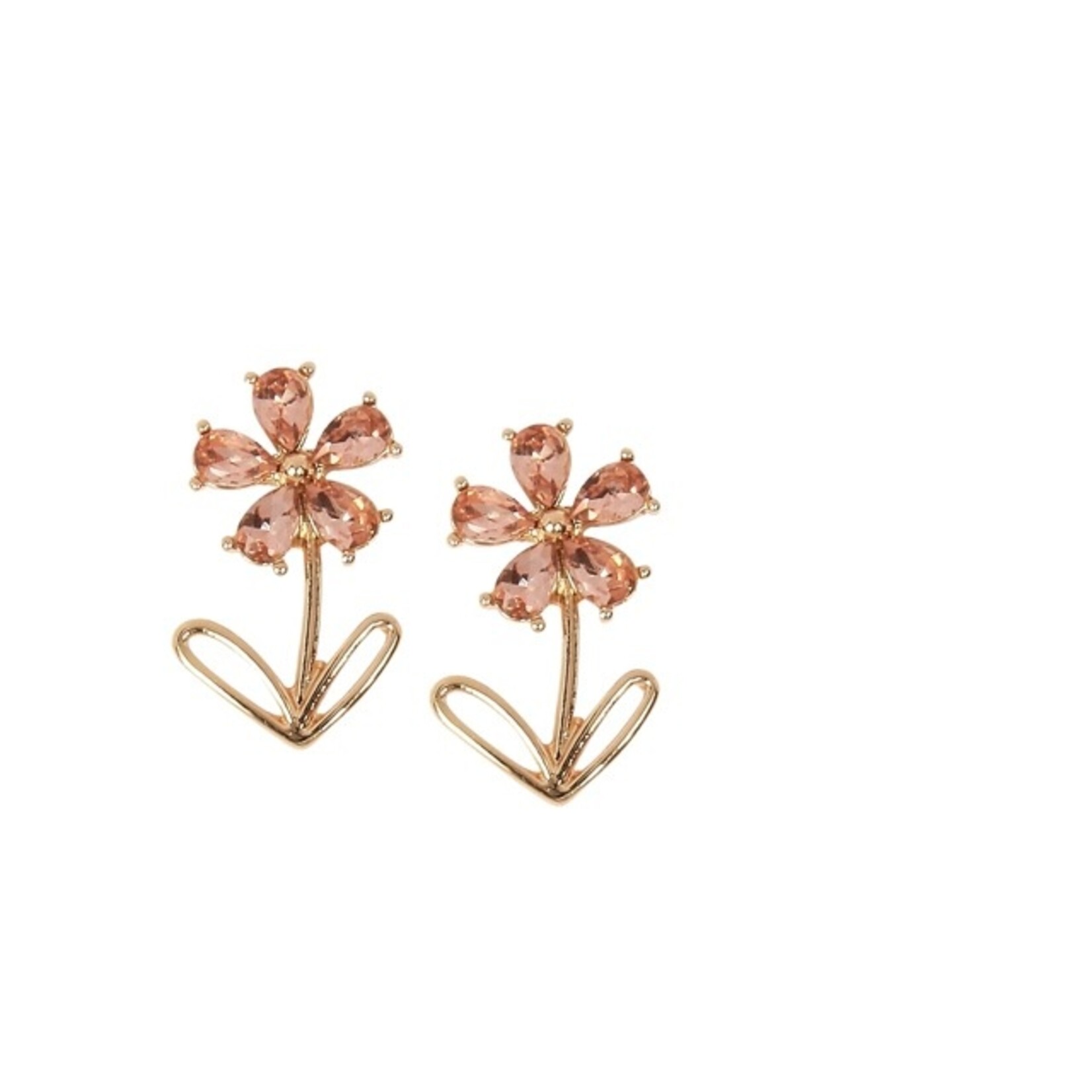 m. lynne designs glass flower stud earring