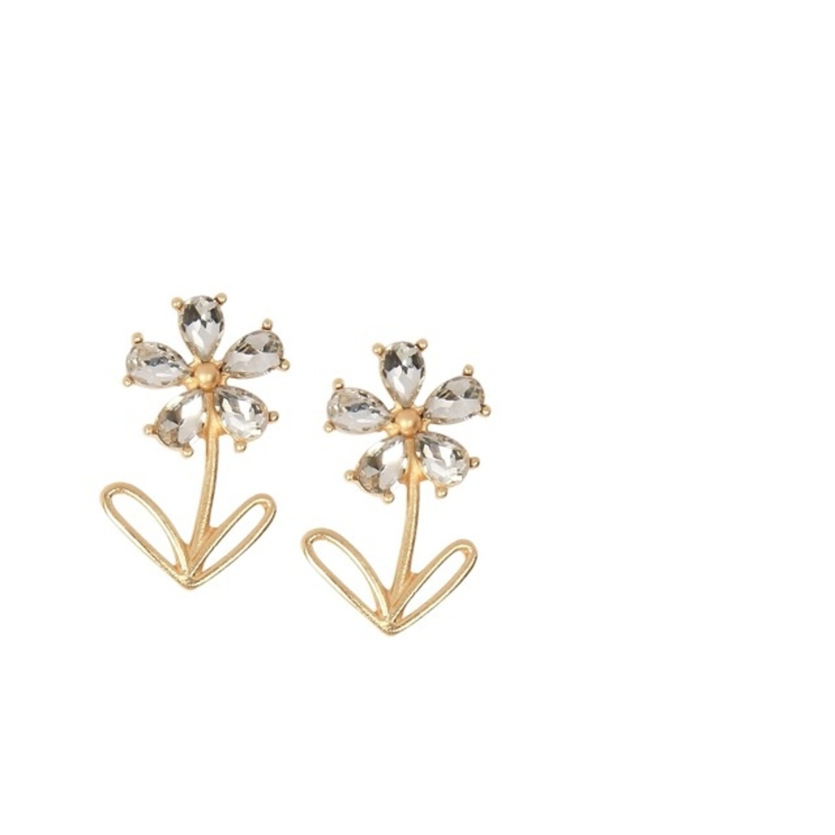 m. lynne designs glass flower stud earring