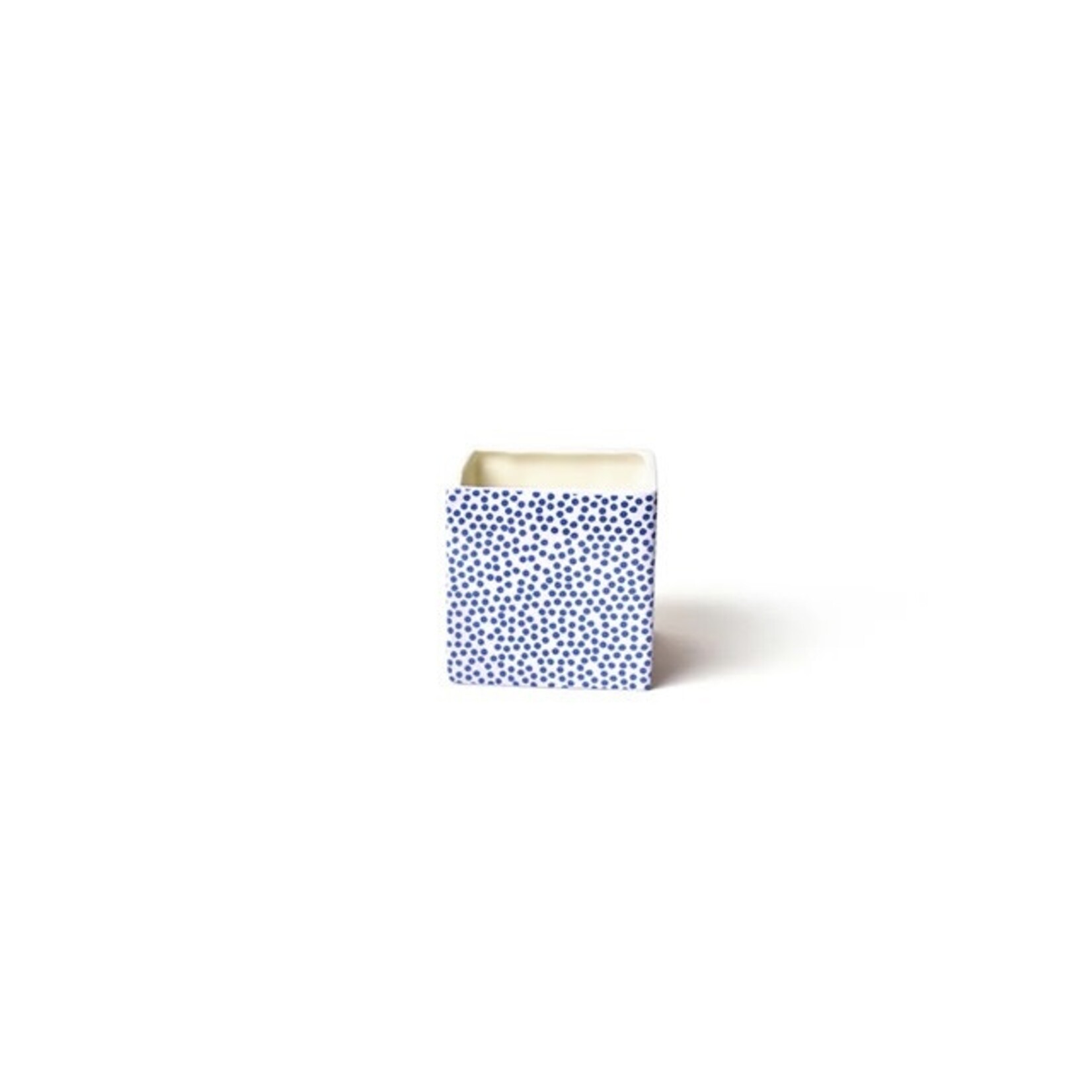 happy everything indigo small dot small nesting cube