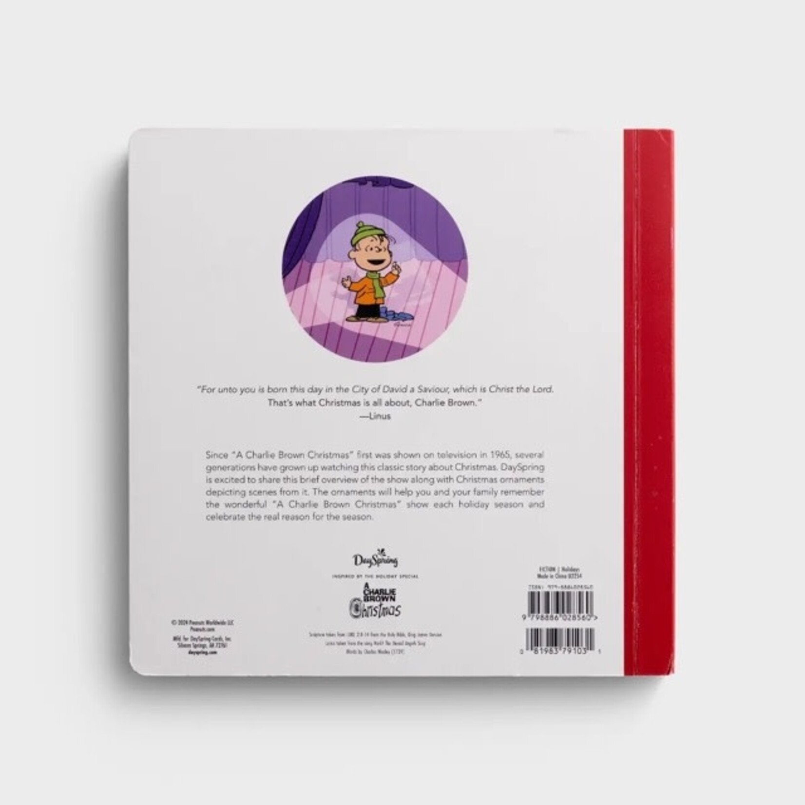 dayspring a charlie brown christmas advent ornament book