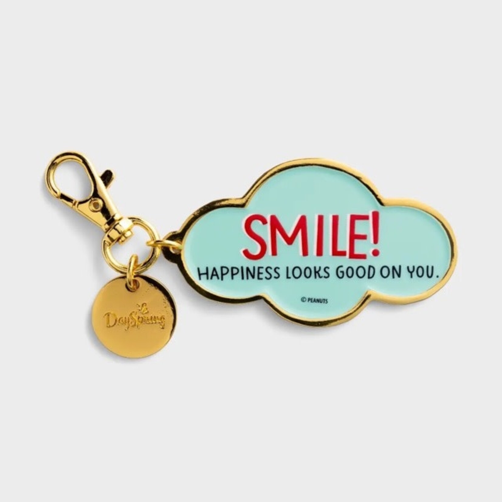 dayspring peanuts smile keychain
