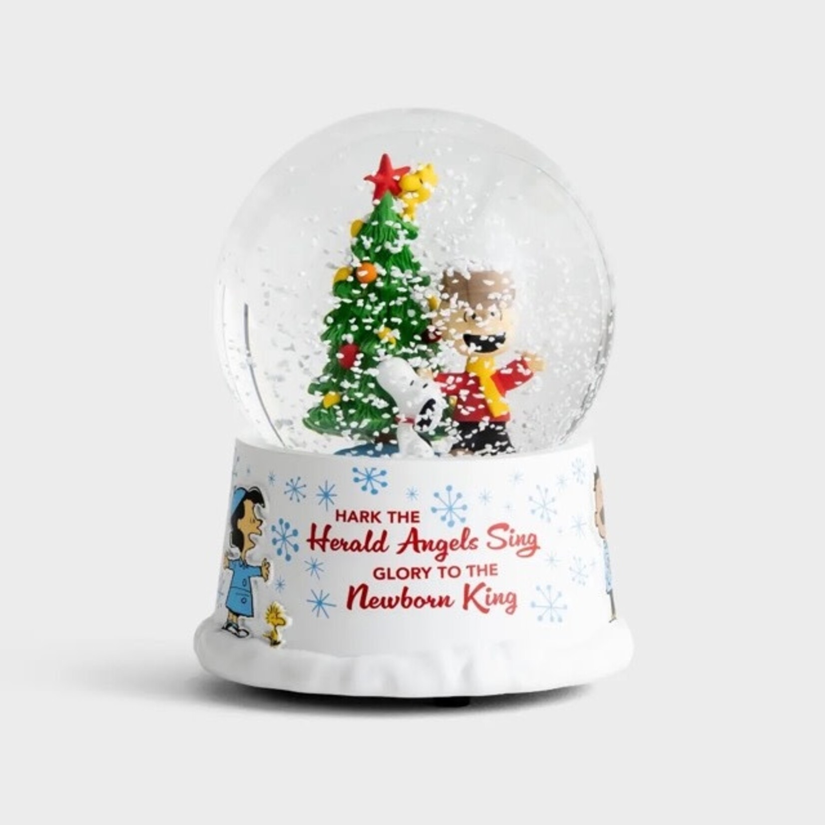 dayspring peanuts christmas snowglobe