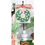 the round top collection easter boxwood wreath charm