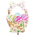 the round top collection beck's classic easter basket stake