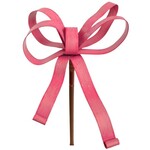 the round top collection pink bow finial