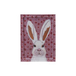 m. lynne designs framed floral rabbit artwork