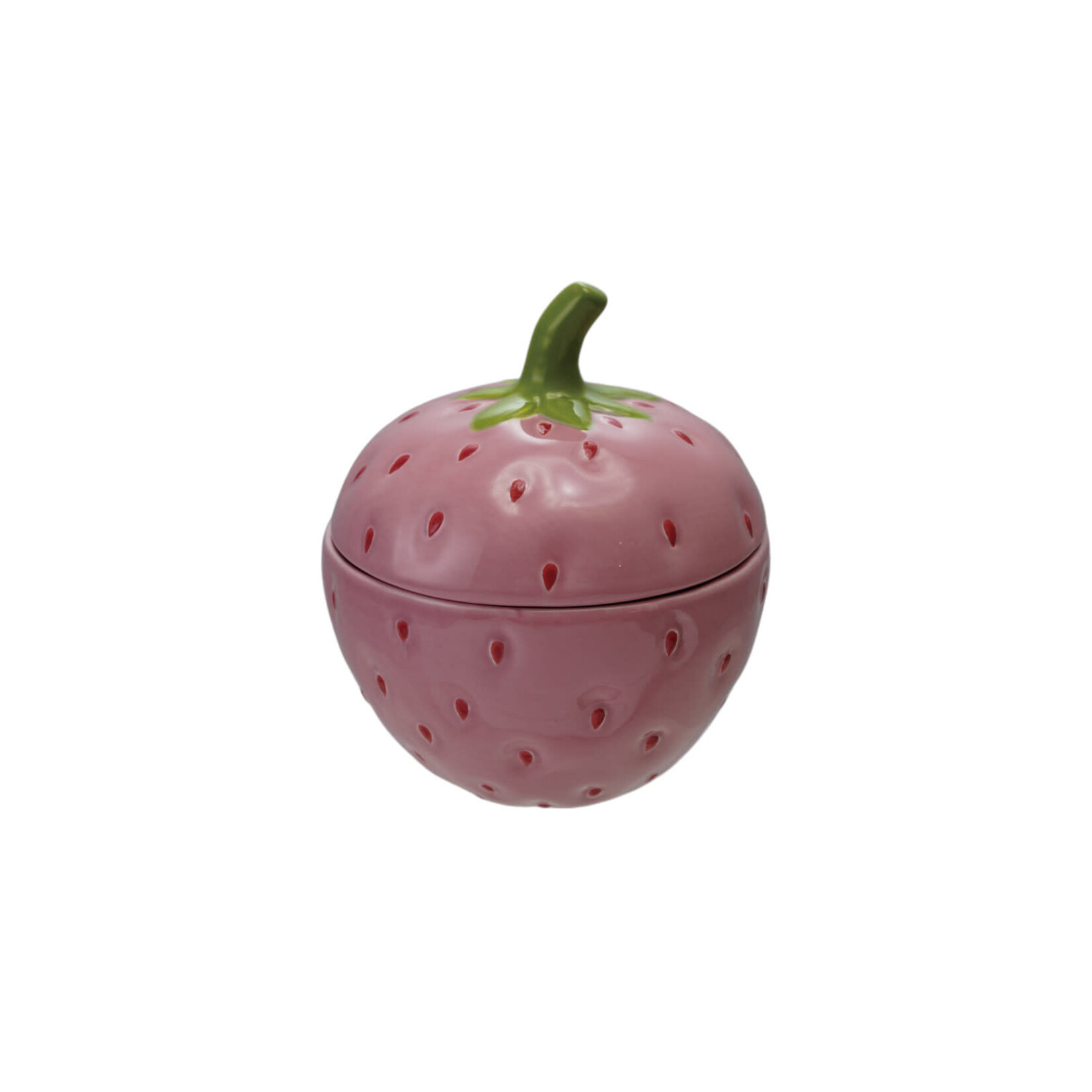 m. lynne designs ceramic strawberry jar