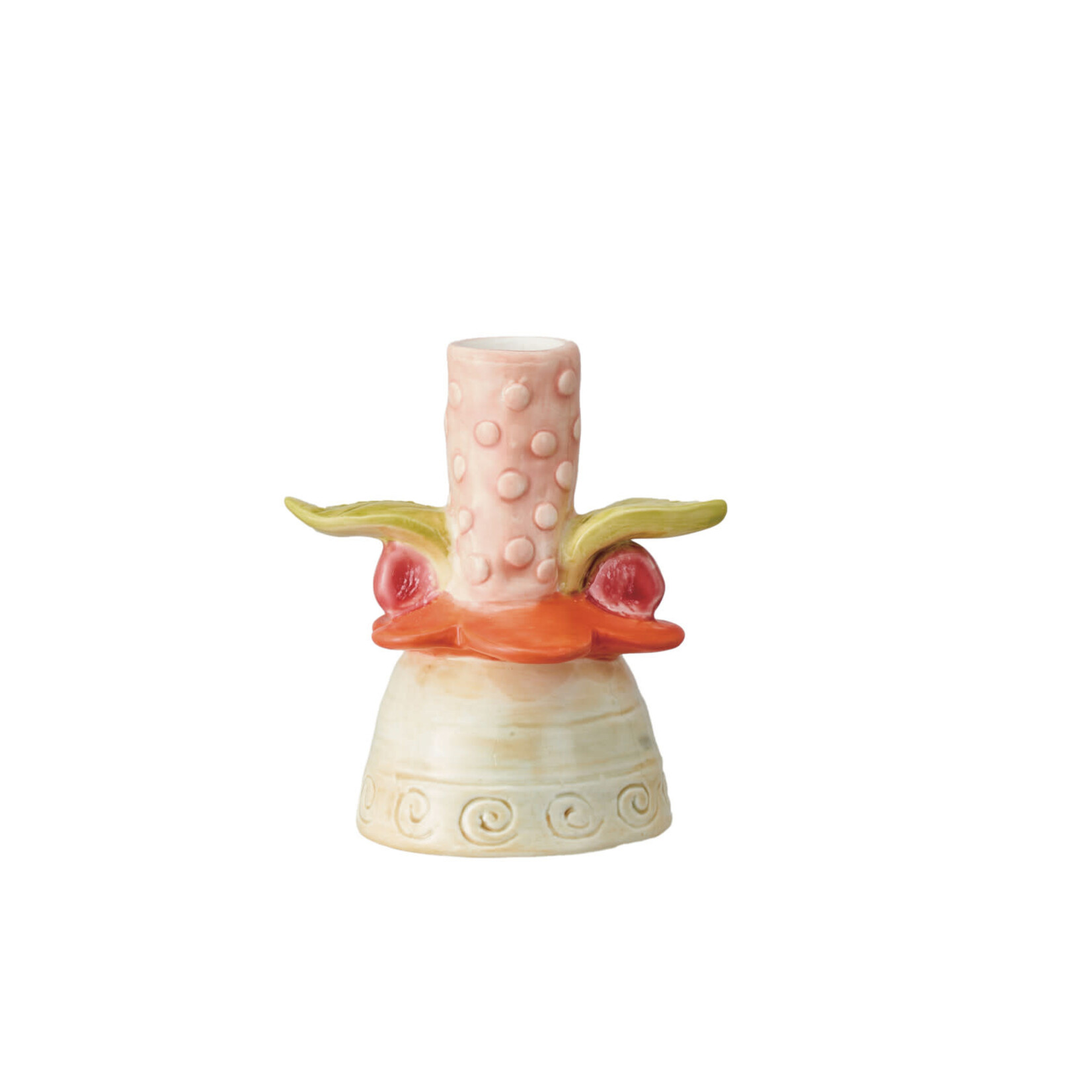 m. lynne designs floral taper holder