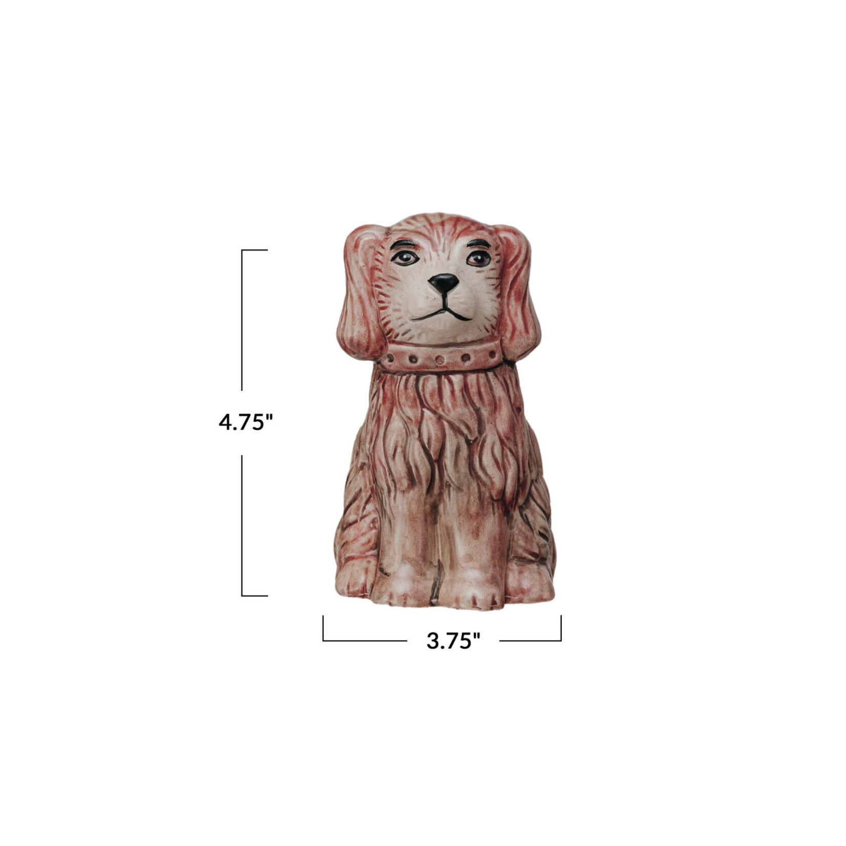 m. lynne designs purple staffordshire dog vase
